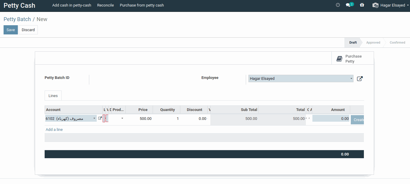 Odoo - Sample 1 for three columns